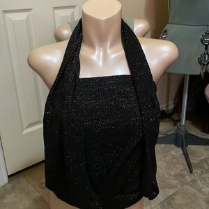 Black Shimmering Top